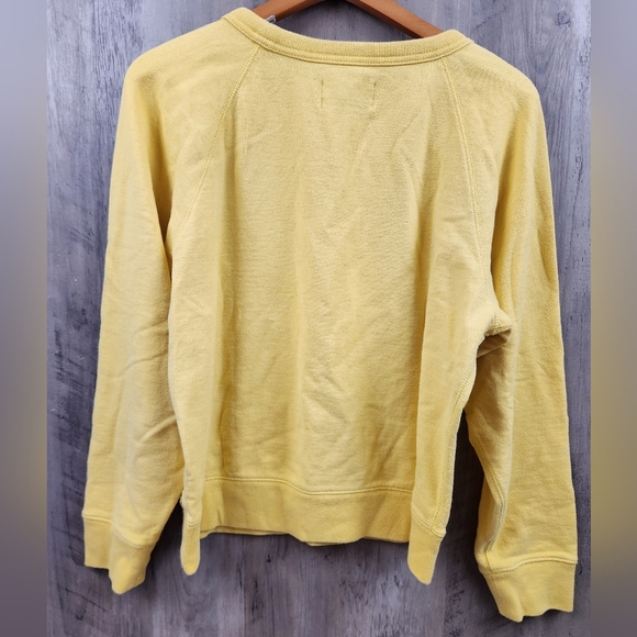 Everlane French Terry Crew Neck Sweatshirt in Yellow Size M - Picture 8 of 9